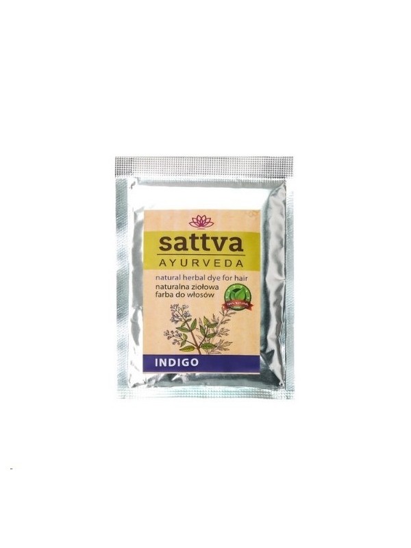 Sattva Ayurveda Naturalna ziołowa Farba do włosów Indigo 10 g