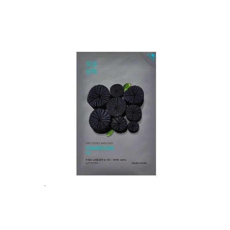 Holika Holika Pure Essence Mask Sheet - Face sheet mask with Charcoal extract 23 g