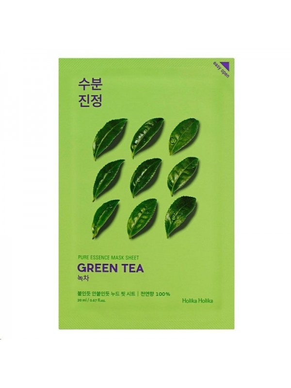 Holika Holika Pure Essence Mask Sheet - Face sheet mask with Green Tea extract 23 g