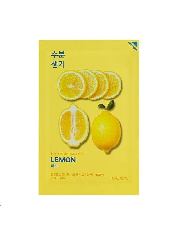 Holika Holika Pure Essence Mask Sheet - Face sheet mask with lemon extract 23 g