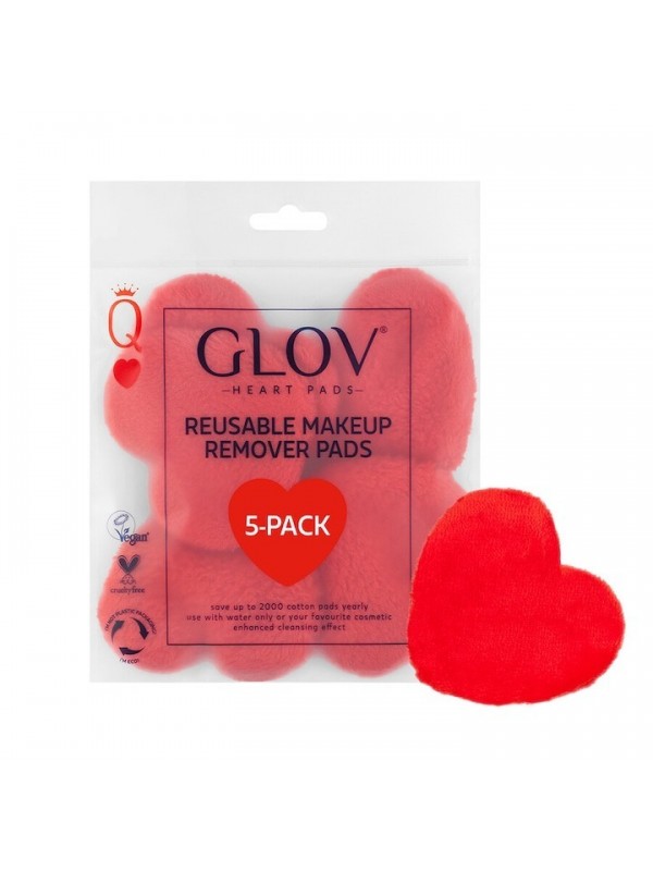 GLOV Heart Pads Reusable cotton pads 5 pieces