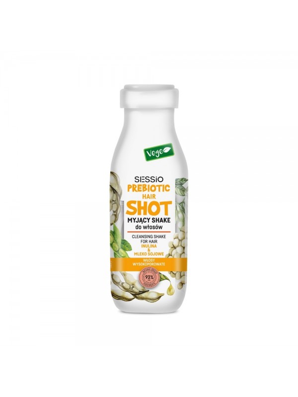 Sessio Prebiotic Hair Shot Myjący Shake do włosów Inulina i Mleko Sojowe 350 g