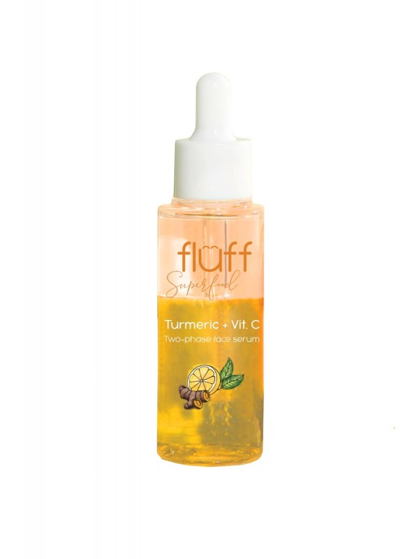 Fluff Booster dwufazowe Serum do twarzy Kurkuma i Witamina C 40 ml