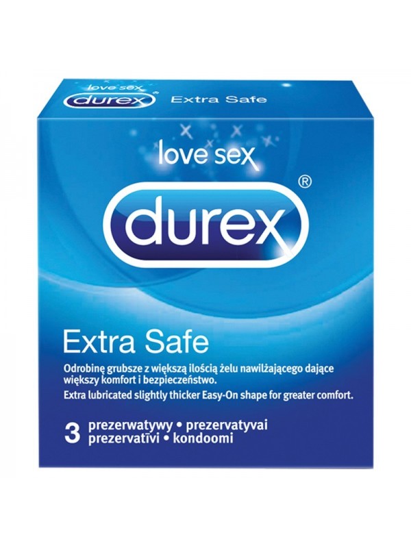 Durex Extra Safe prezerwatywy 3 sztuki (30-06-2023)