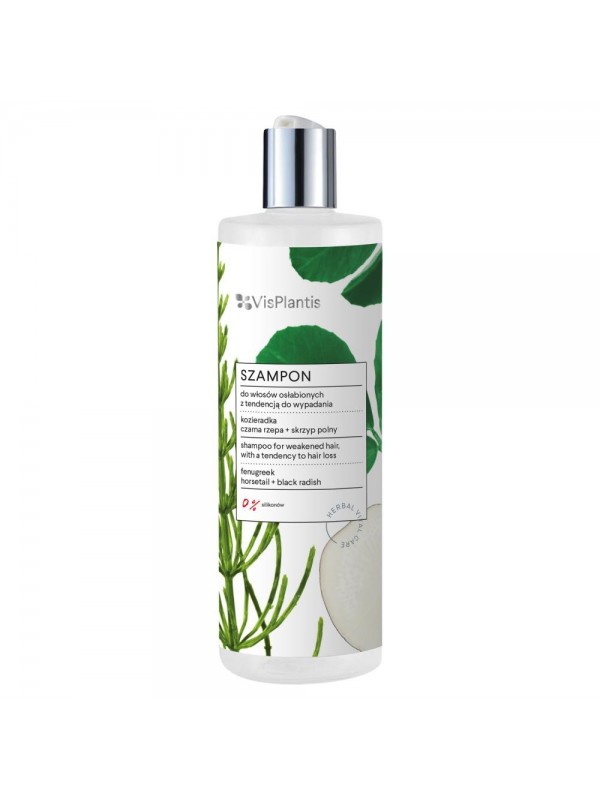 Vis Plantis Shampoo for weakened hair with a tendency to fall out Fenugreek, Black Turnip + Horsetail 400 ml