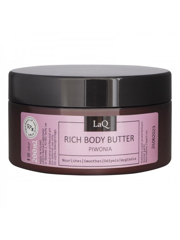 LaQ Kocica Piwonia Nourishing body butter 200 ml