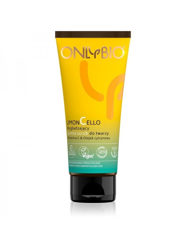 ONLYBIO Limoncello Smoothing Granita Facial Scrub Vitamin C & Lemon Oil 75ml