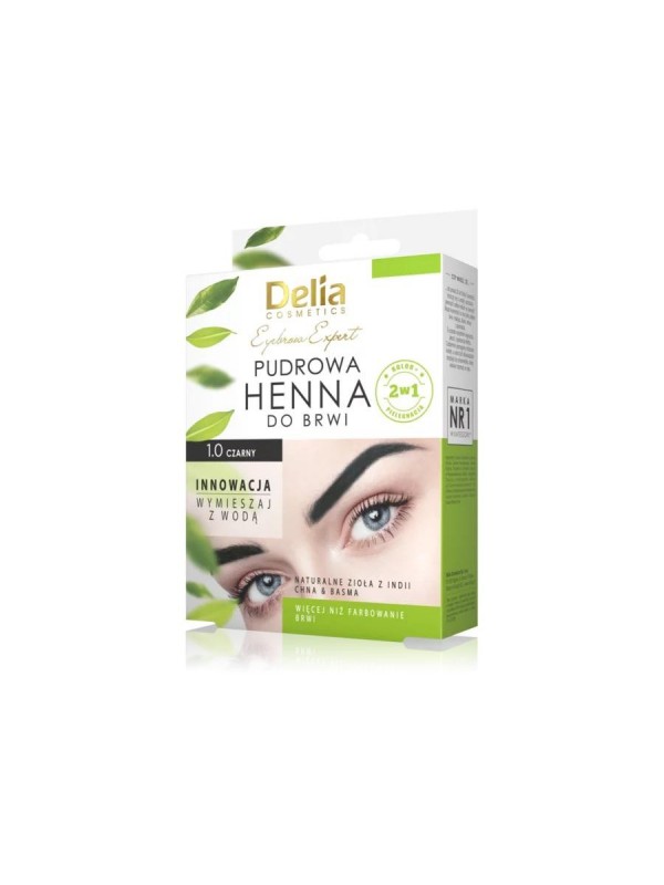 Delia Henna do brwi pudrowa 1.0 Czarna 4 g (30-06-2023)