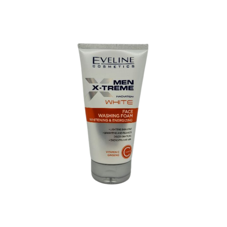 Eveline Men X-Treme Innovation! White Pianka do mycia twarzy wybielająco-energetyzująca 150 ml