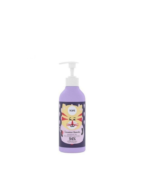 YOPE natural shower gel for children Cranberry and Lavender 400 ml