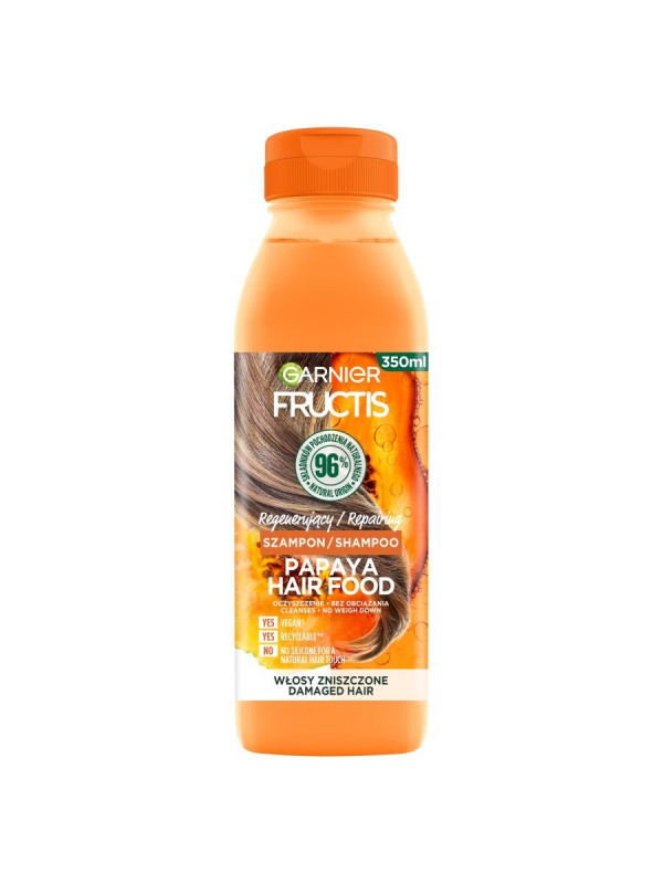 Garnier Fructis Papaya Hair Food regenerujący Szampon do włosów zniszczonych 350 ml