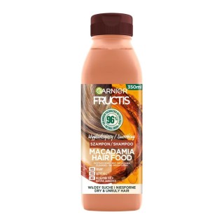 Garnier Fructis Macadamia Hair Food wygładzający Szampon do włosów suchych i niesfornych 350 ml