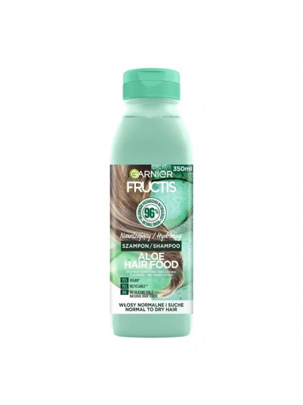 Garnier Fructis Aloes Hair Food nawilżający Szampon do włosów normalnych i suchych 350 ml