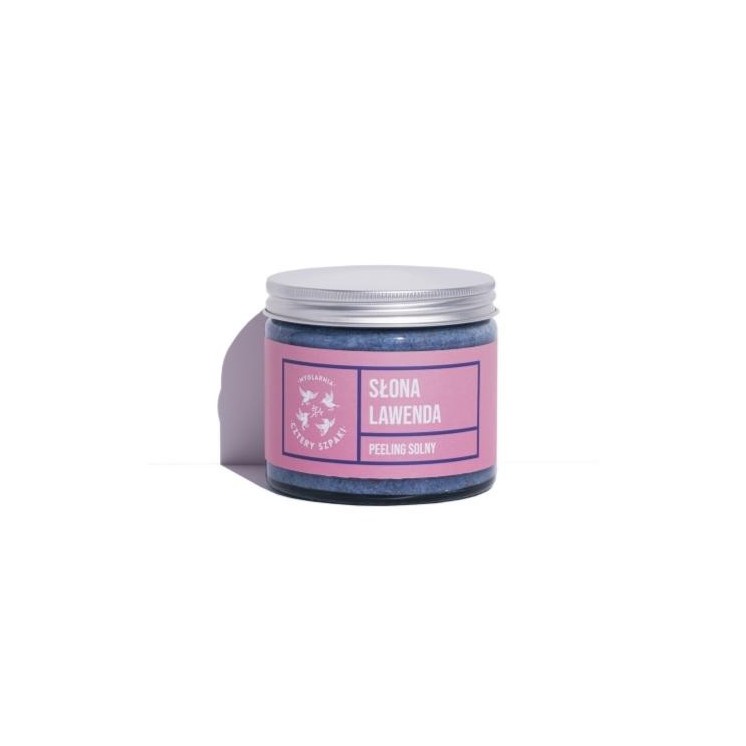 Mydlarnia Cztery Szpaki Peeling solny Słona Lawenda z Solą Morską i Himalajską 250 ml