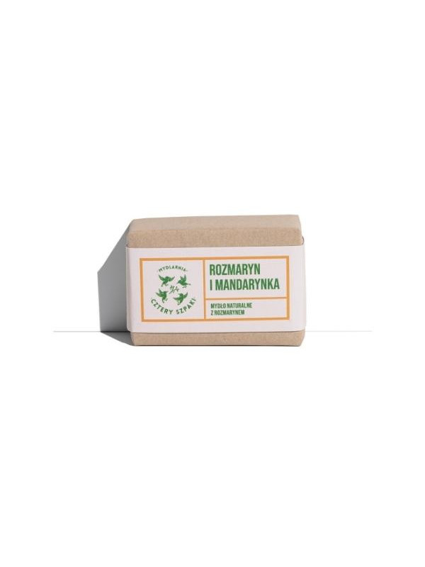 Mydlarnia Cztery Szpaki Natural Soap Rosemary and Tangerine 110 g