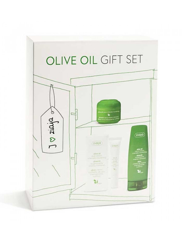 Ziaja Gift Set Olive Hand Cream 80 ml + Face Cream 50 ml + Eye Cream 15 ml