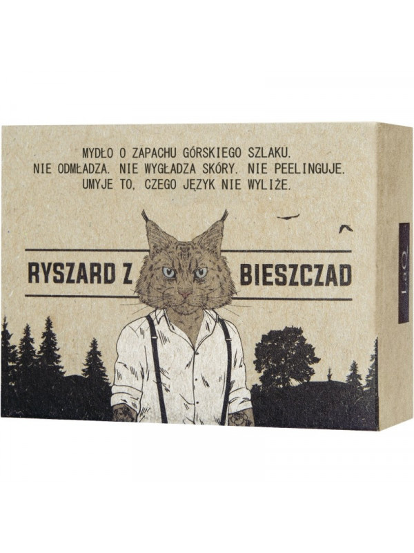 LaQ Ryszard z Bieszczad Bar soap for men 85 ml