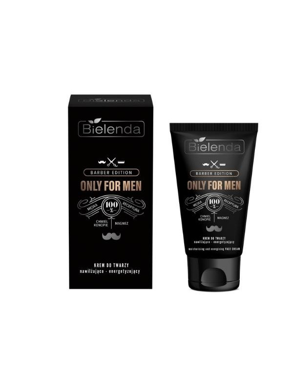 Bielenda ONLY FOR MEN BARBER EDITION Moisturizing and energizing face cream for men 50 ml