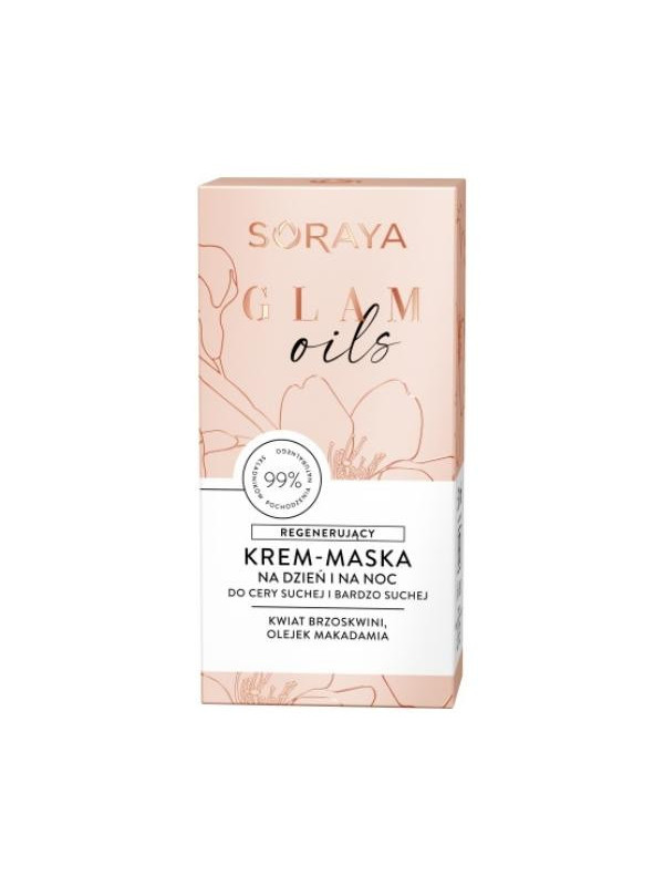 Soraya GLAM OILS regenerujący Krem-maska do twarzy na dzień i noc 50 ml