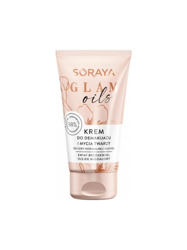 Soraya GLAM OILS Cream for removing make-up and washing the face 125 ml