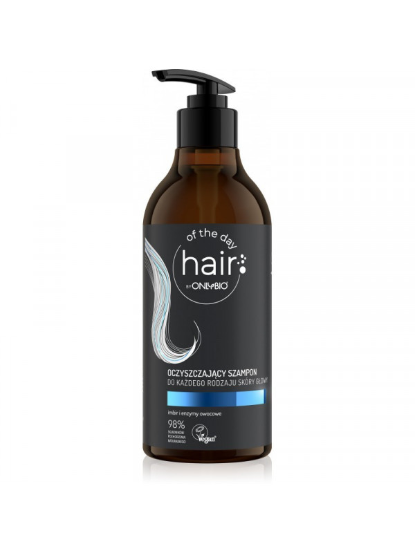 ONLYBIO Hair of the day Oczyszczający Szampon do każdego rodzaju skóry głowy 400 ml