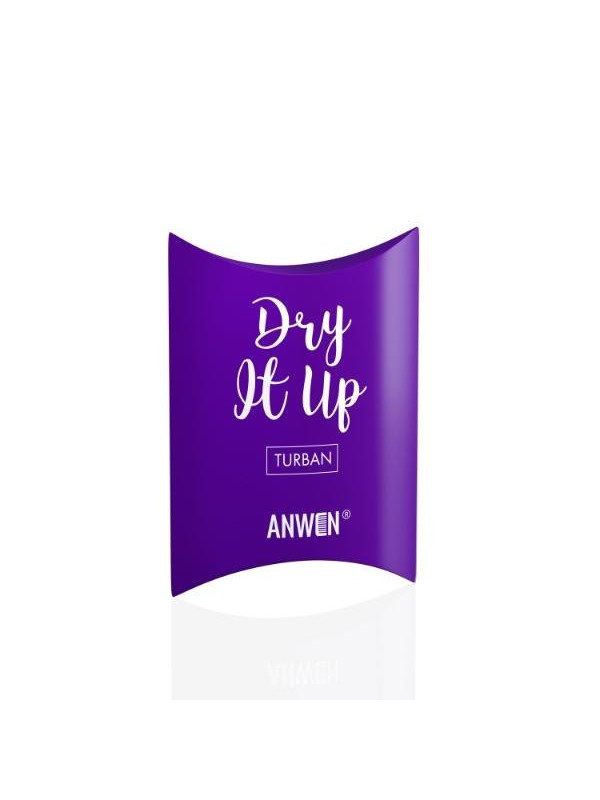 Anwen Dry It Up Turban Fioletowy 1 sztuka