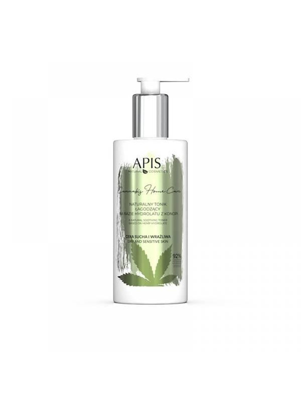 Apis Cannabis Home Care naturalny Tonik łagodzący na bazie hydrolatu z konopi 300 ml