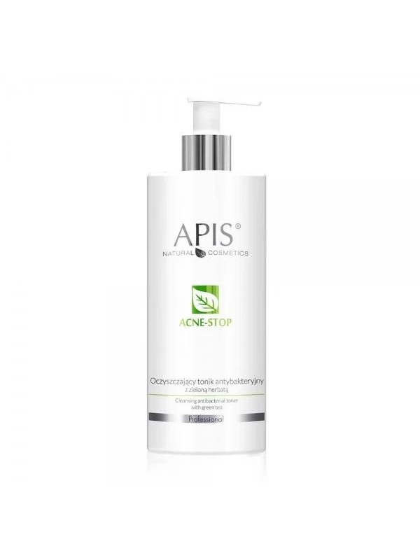 Apis Acne-Stop oczyszczający Tonik antybakteryjny z zieloną herbatą 500 ml