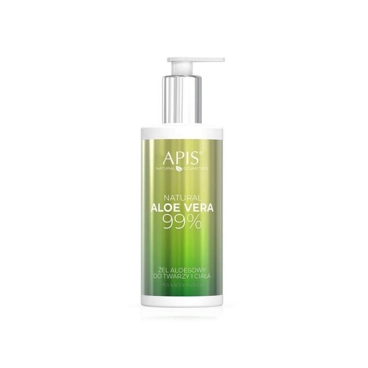 Apis Natural Aloe Vera 99% Żel aloesowy do twarzy i ciała 300 ml