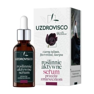 Uzdrovisco roślinne aktywne Serum przeciw zmarszczkom Czarny Tulipan 30 ml