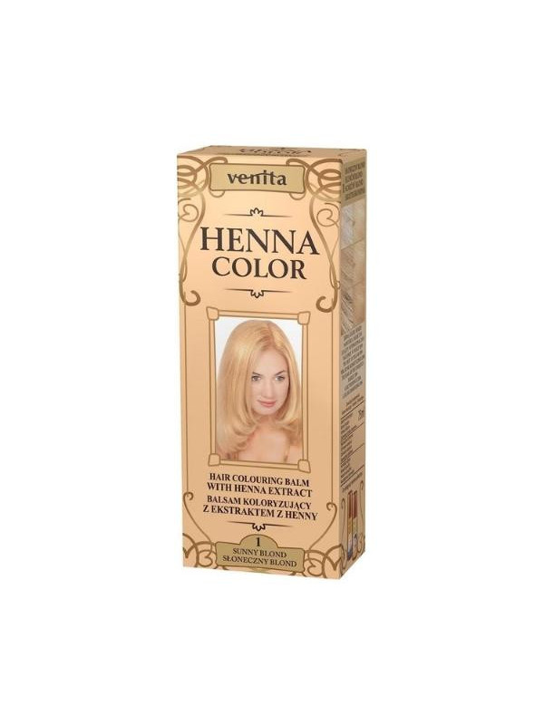 Venita Henna Color Coloring balm with henna extract /1/ Sunny Blond 75 ml