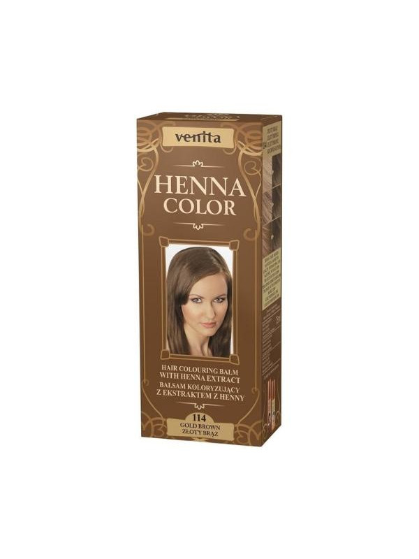 Venita Henna Color Coloring balm with henna extract /114/ Golden Brown 75 ml