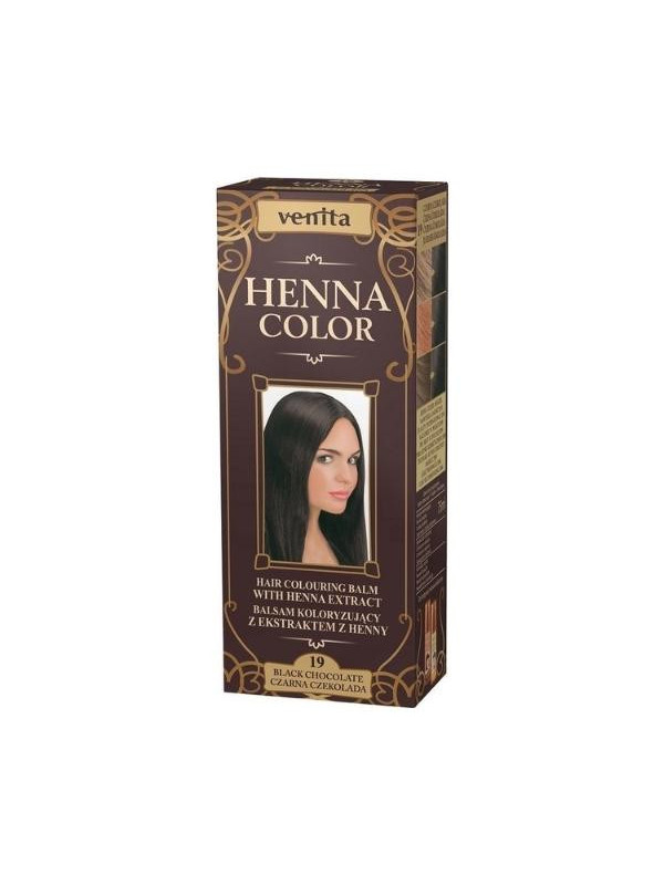 Venita Henna Color Coloring balm with henna extract /19/ Black Chocolate 75 ml