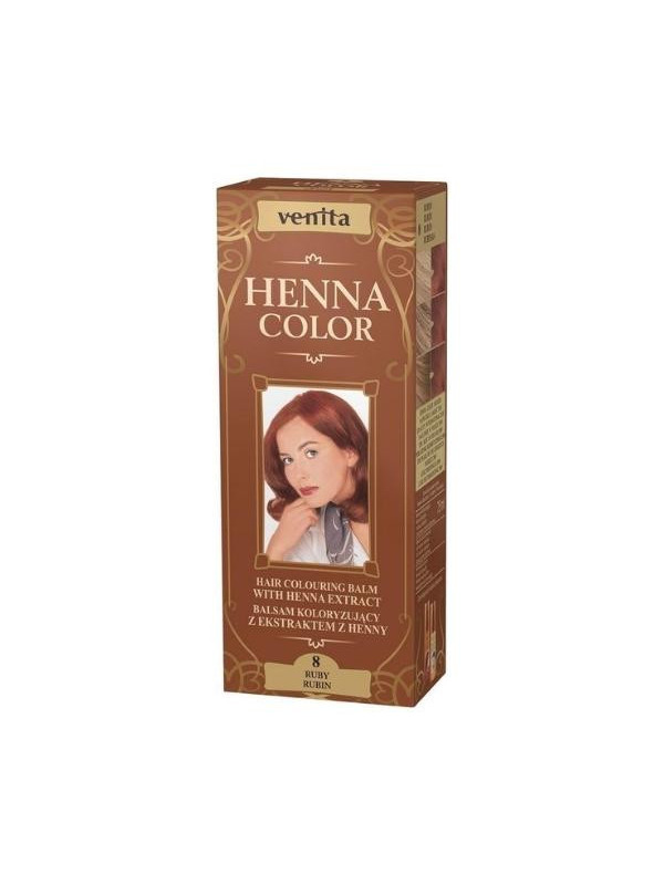 Venita Henna Color Balsam koloryzujący z ekstraktem z henny /8/ Rubin 75 ml