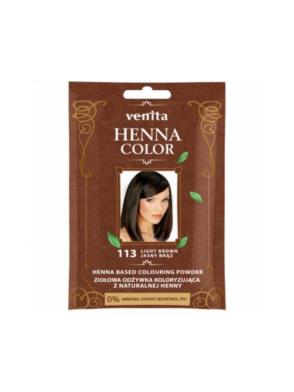 Venita Henna Color herbal Conditioner coloring with natural henna /113/ Light Brown 25 g