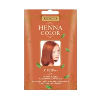 Venita Henna Color ziołowa Odżywka koloryzująca z naturalnej henny /7/ Miedziany 25 g