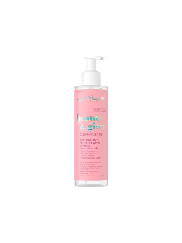 Eveline Beauty & Glow Clean Please! caring micellar face wash gel 200 ml