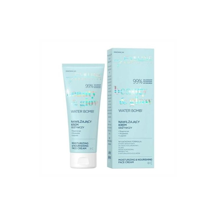 Eveline Beauty & Glow Water Bomb! moisturizing Nourishing face cream 50 ml