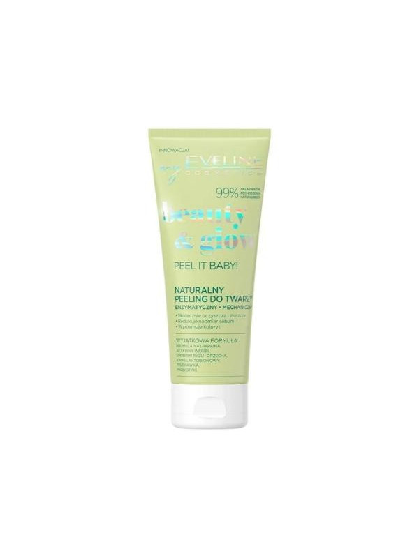 Eveline Beauty & Glow Peel it Baby! natural Enzymatic and mechanical face Peeling 75 ml