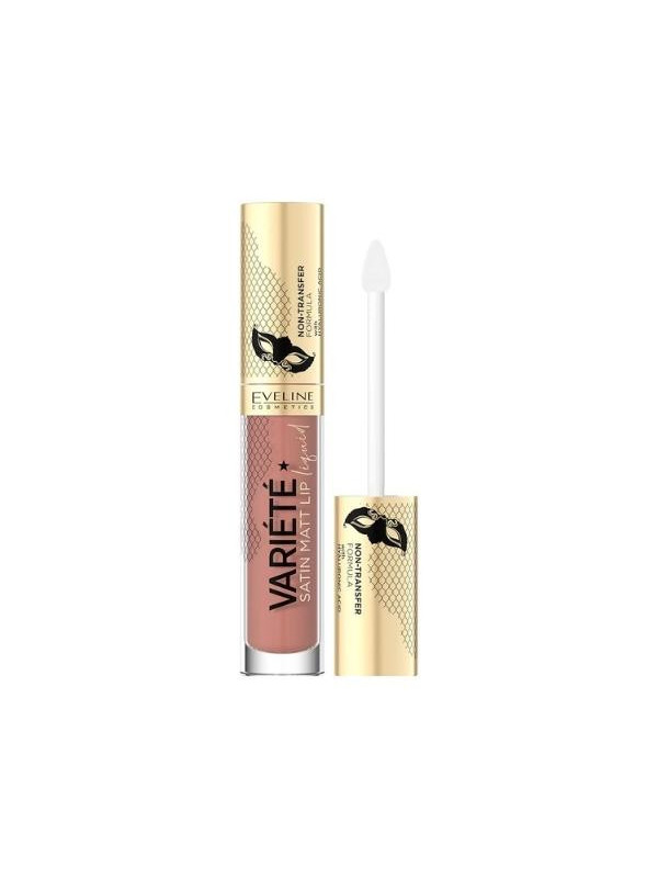 Eveline Variete Satin Liquid lipstick with hyaluronic acid /01/ Caramel Cake 4,5 ml