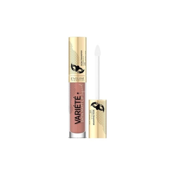 Eveline Variete Satin Pomadka w płynie z kwasem hialuronowym /05/ Peach Mousse 4,5 ml