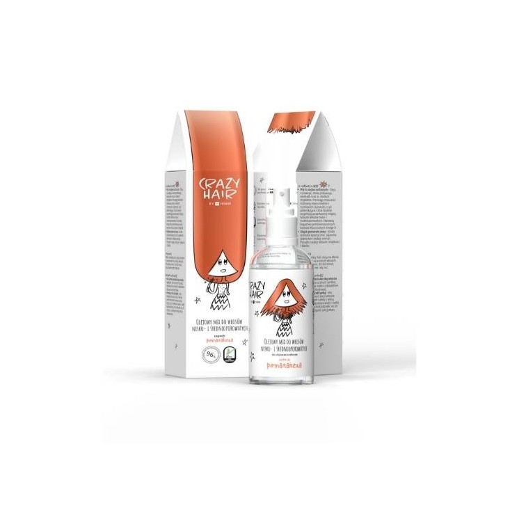 HiSkin Crazy Hair Oil Mix for medium and low porosity hair with the scent of Orange 100 ml
