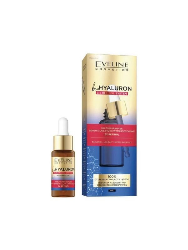 Eveline BioHyaluron 3x Retinol System multi-repairing face Serum 18 ml