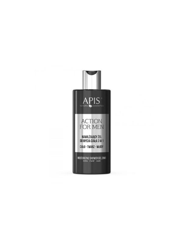 Apis Action for Men moisturizing body wash gel 3in1 Body - Face - Hair 300 ml