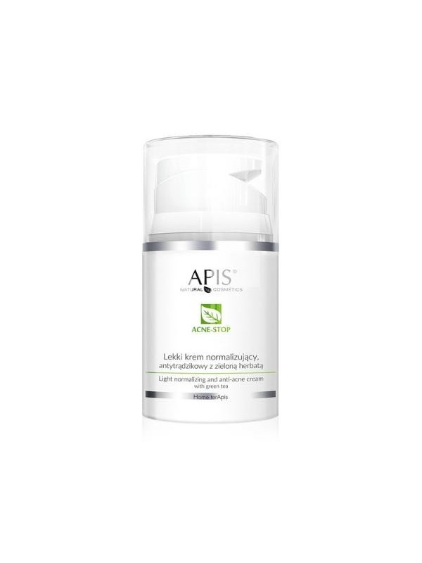 Apis Acne-Stop lekki Krem do twarzy normalizujący antytrądzikowy z zieloną herbatą 50 ml