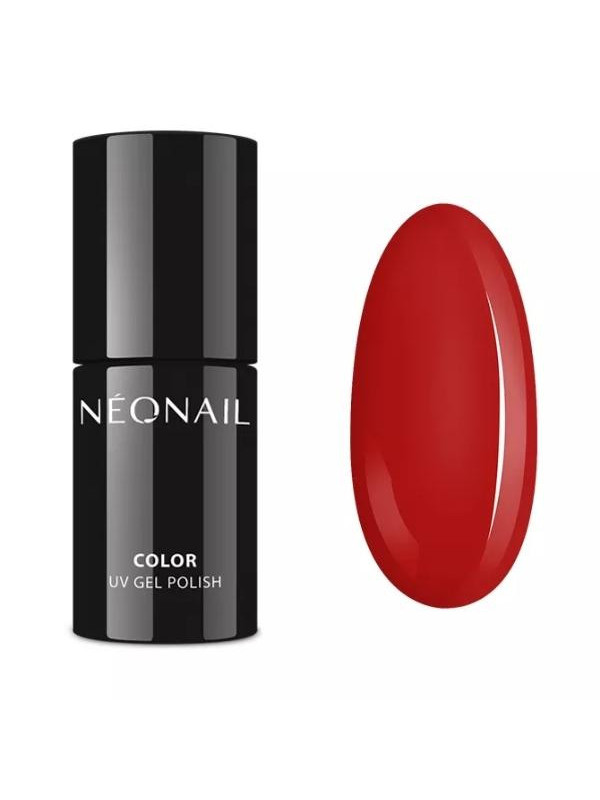 NeoNail Mrs Red hybrid varnish in the color of raspberry red