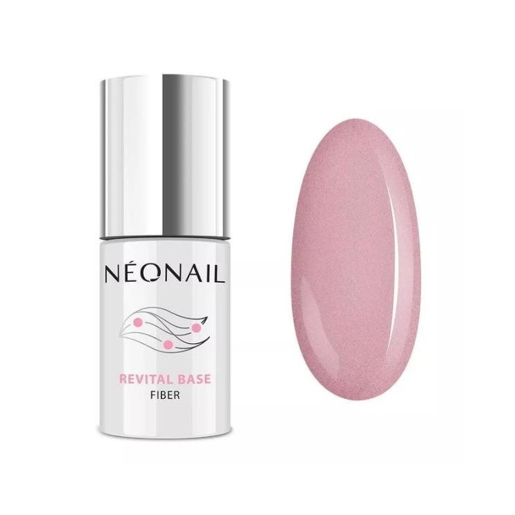 NeoNail Baza hybrydowa Revital Base Fiber Blinking Cover Pink 7,2 ml