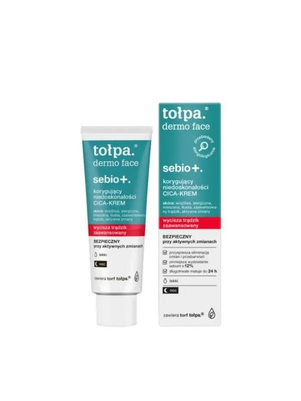 Tołpa Dermo Face Sebio+. correcting imperfections CICA - Night Cream