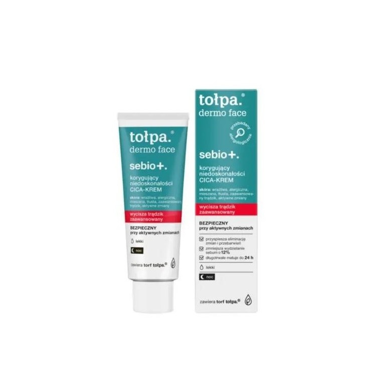 Tołpa Dermo Face Sebio+. correcting imperfections CICA - Night Cream