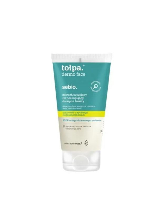 Tołpa Face Sebio. micro-exfoliating face wash peeling gel